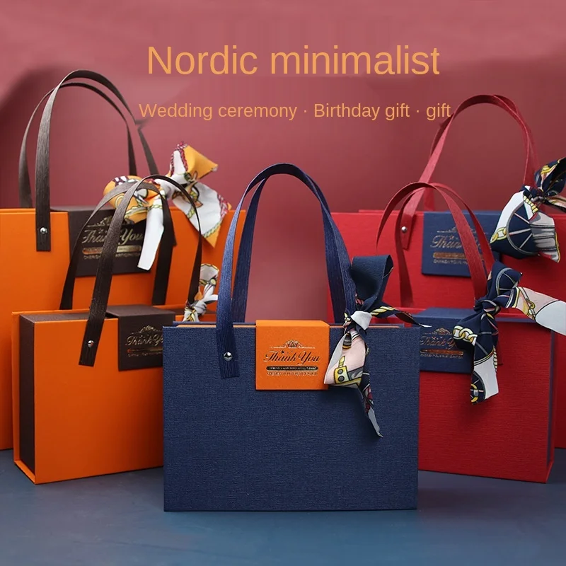 

Gift Box Packaging Large Size High-grade Wedding Festive Gift Bag Party Decoration Candy Box Cosmetics Jewelry Tote Bag