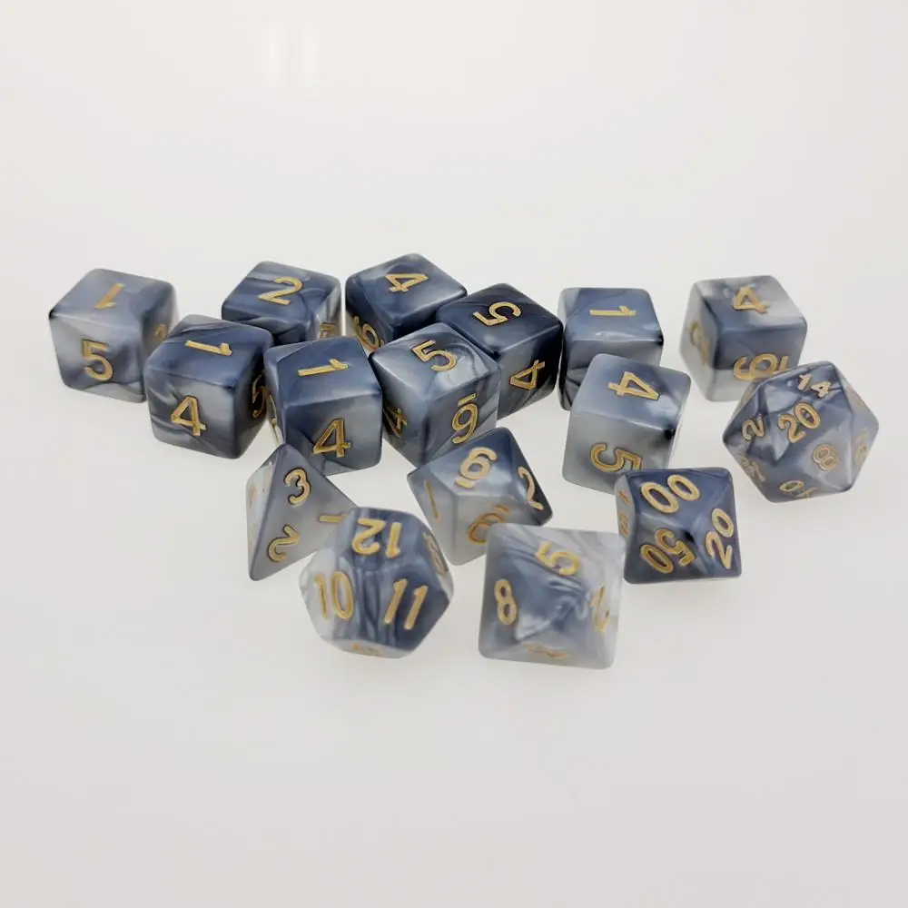 Rollooo Dice 7 шт./компл. + 9 шт. D6 d8 d10 d % d12 d20 | Спорт и развлечения