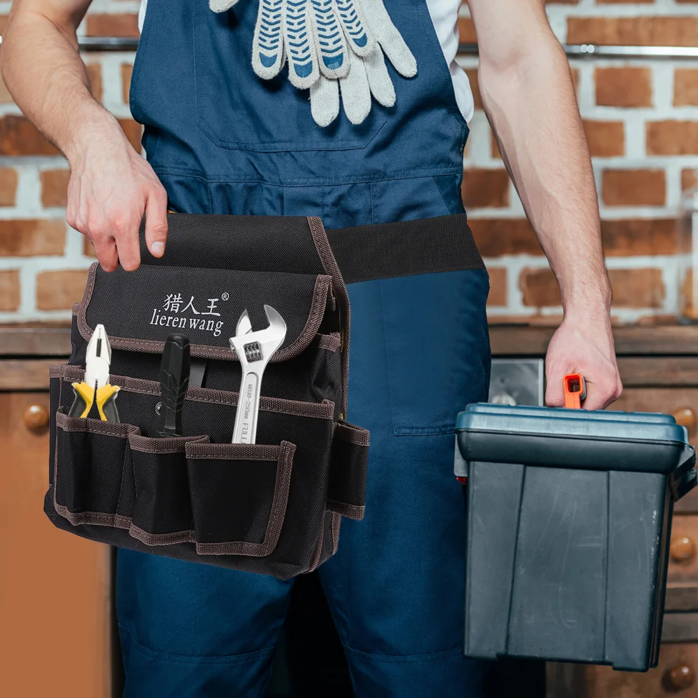 

Adjustable Belt Tool Bag Durable Tool Carrying Pouch for Carpenter and Builder