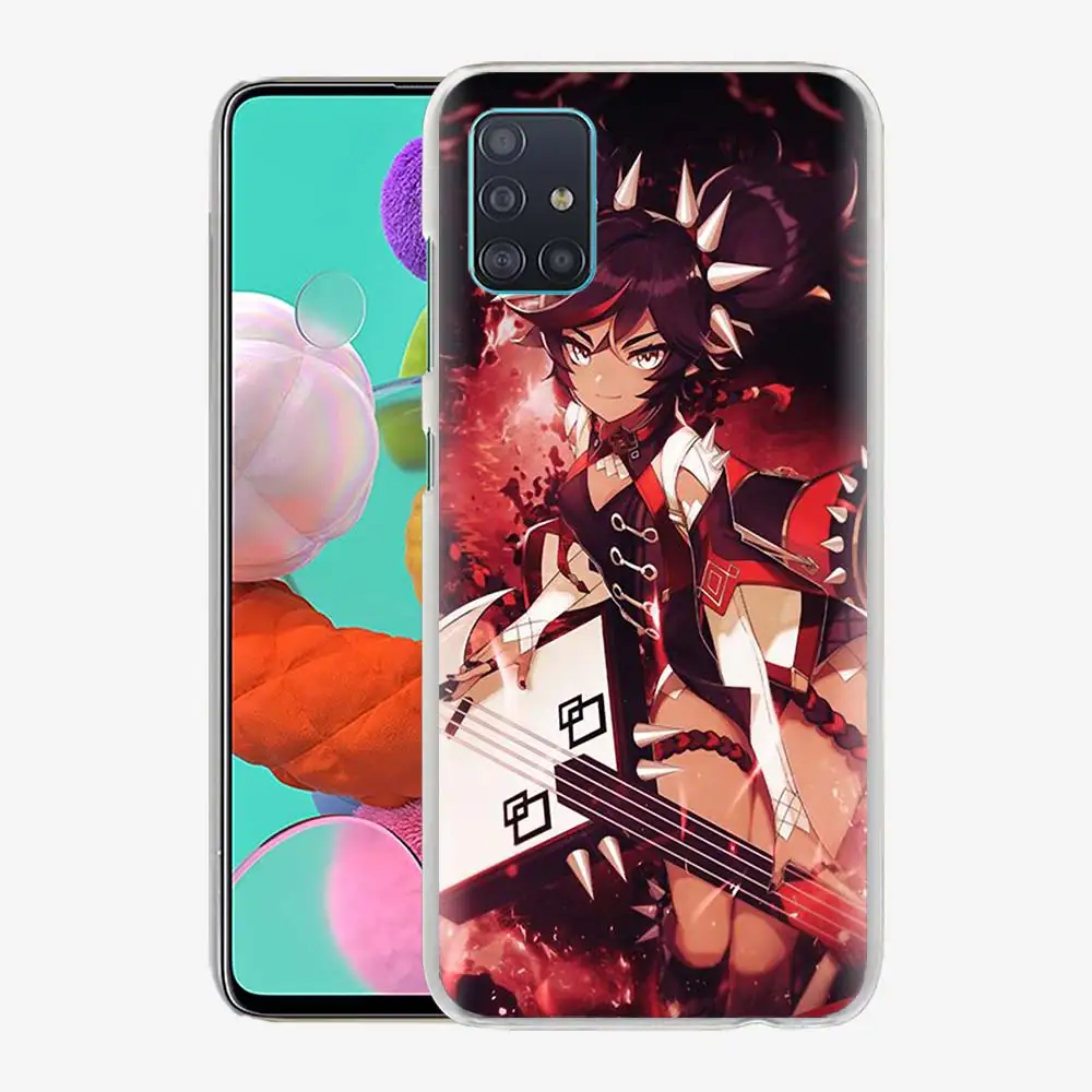 

Phone Case for Samsung Galaxy A51 A71 A50 A21s A31 A20e A10 A70 A30 A40 A41 A11 Hard Original Cover Genshin Impact Popular Game