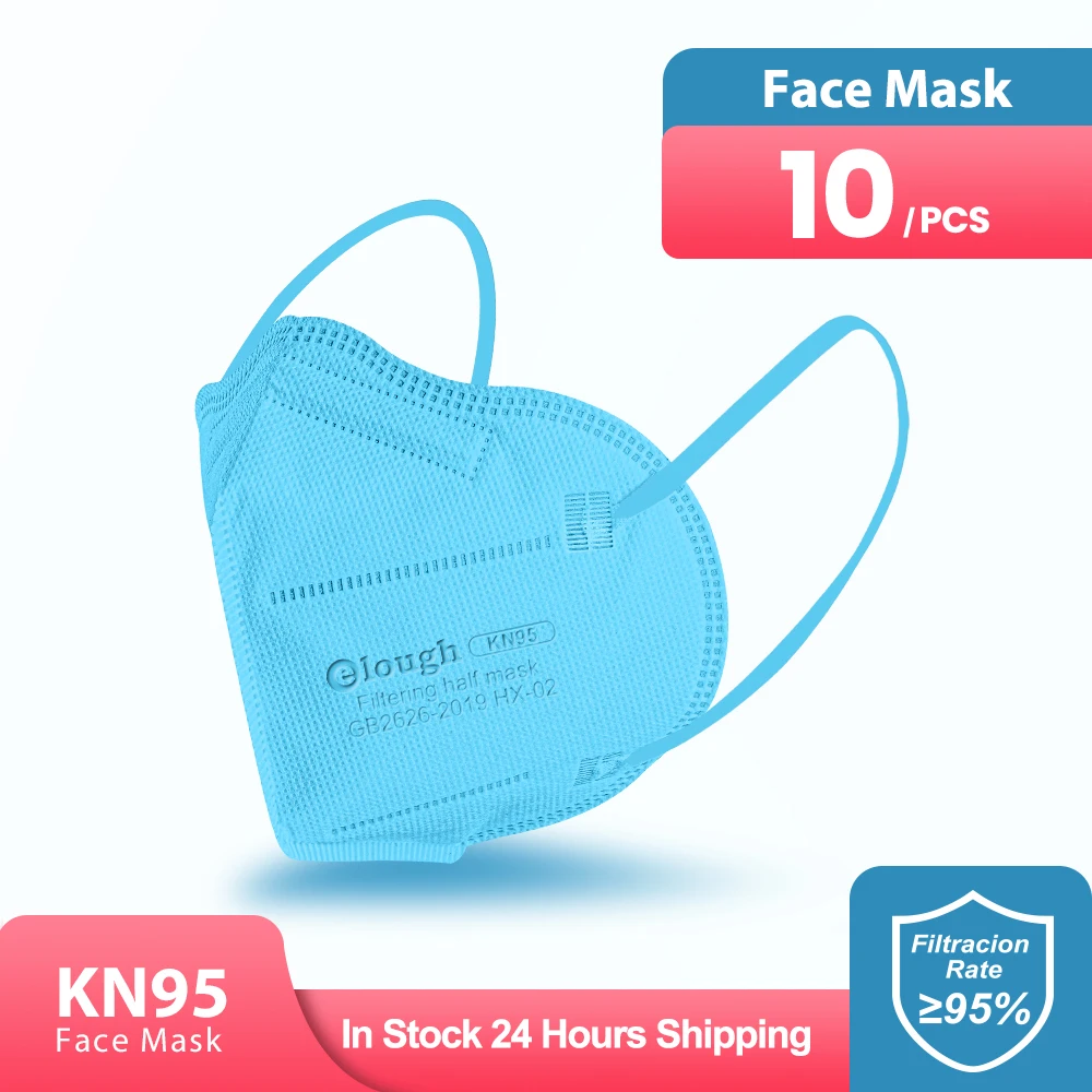Elough цветные kn95 маски ffp2 mascarillas fpp2 neгра для взрослых одобренная маска ffp2mask черная