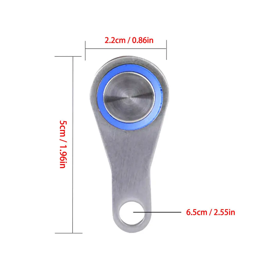 

Blue LED Indicator Manual Return Button Motorcycle ON/OFF Stainless Steel Switch 12 V DC Electrical System