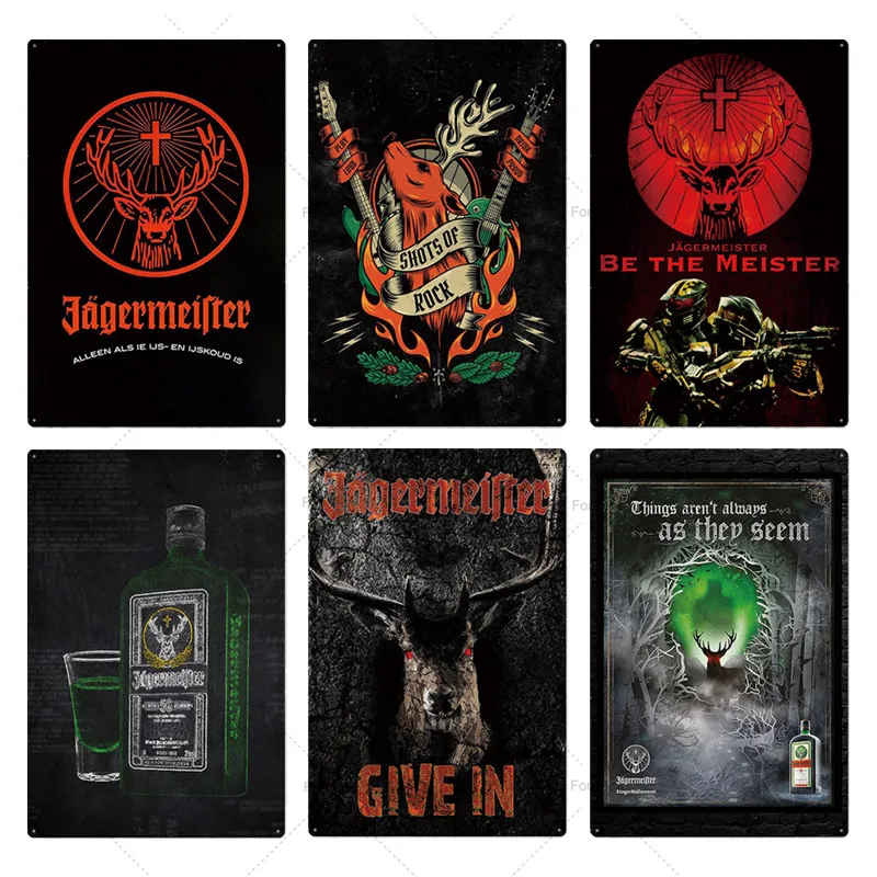 Металлический знак Jagermeister оловянные знаки металлическая пластина металлический