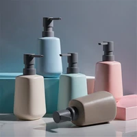 nordic 350ml ceramic soap dispenser for hair conditioner shower gel bathroom shampoo bottles refill empty storage bottle