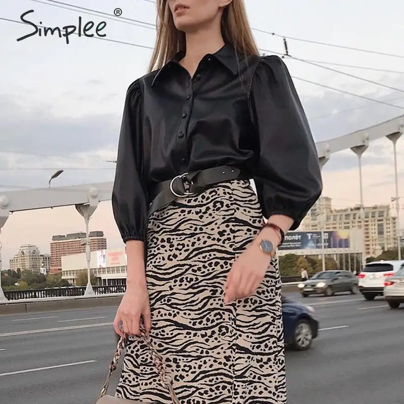Модные женские Куртки из искусственной кожи Simplee осенне зимняя мотоциклетная