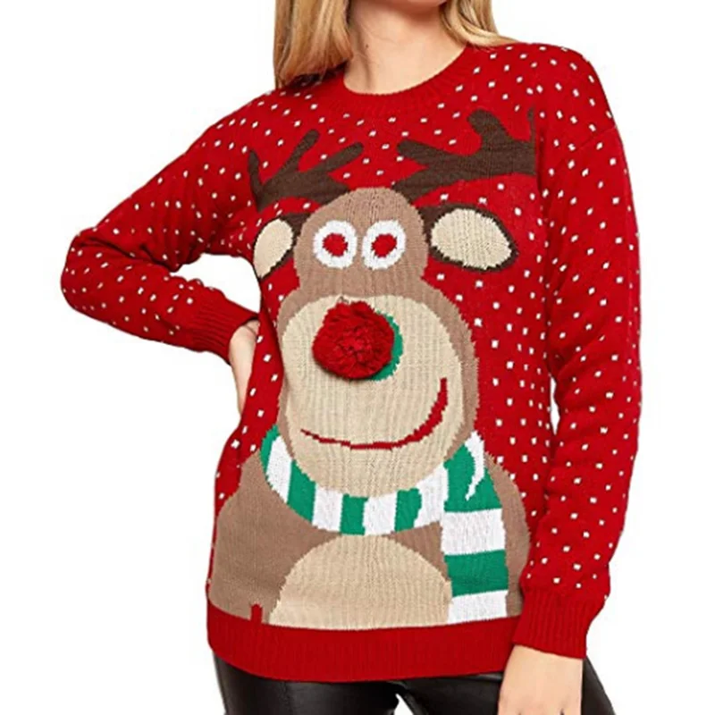 Xmas Sweaters Reindeer Snowman Deer Ugly Make Christmas Again Winter Sweater Funny Gift Womens Mens Unisex Costume Cosplays