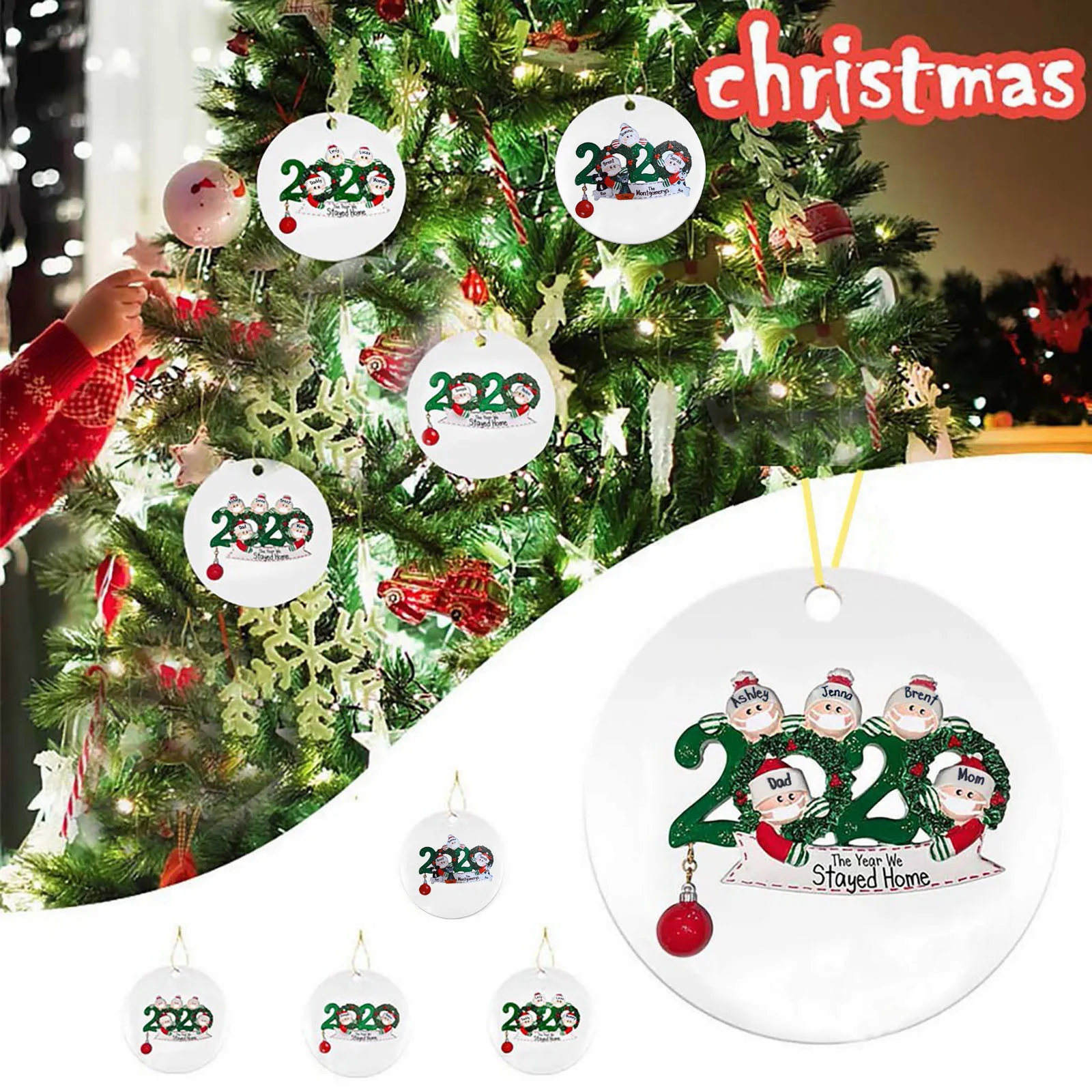 

2020 New Christmas Tree Decoration Lighted Pendant Faceless Old Man Pendant Christmas Decorations for Home Noel Natal Navidad