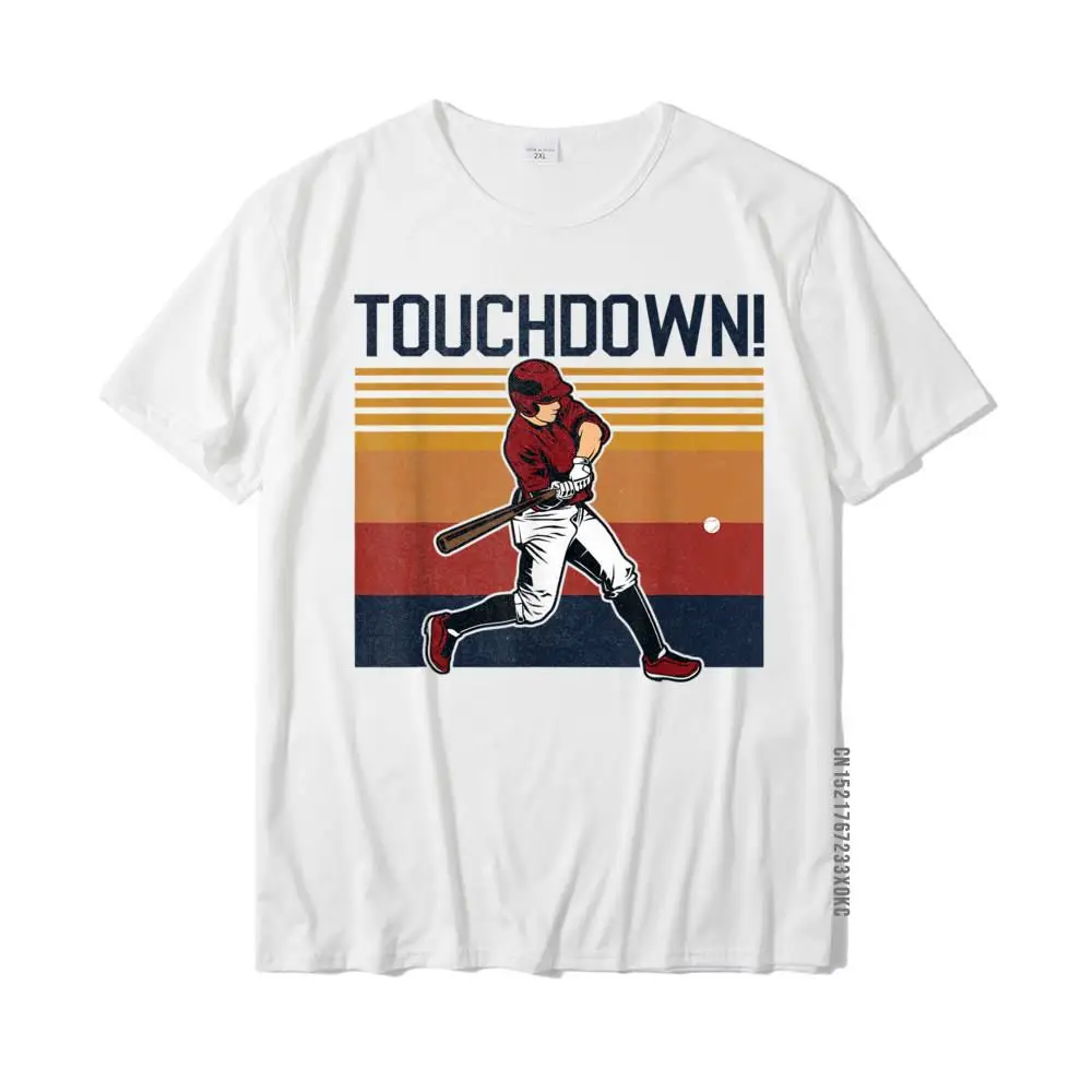 

Funny Baseball Football Touchdown Sports Humor Home Run T-Shirt Normal T Shirts Coupons Tops Shirt Cotton Men Funny