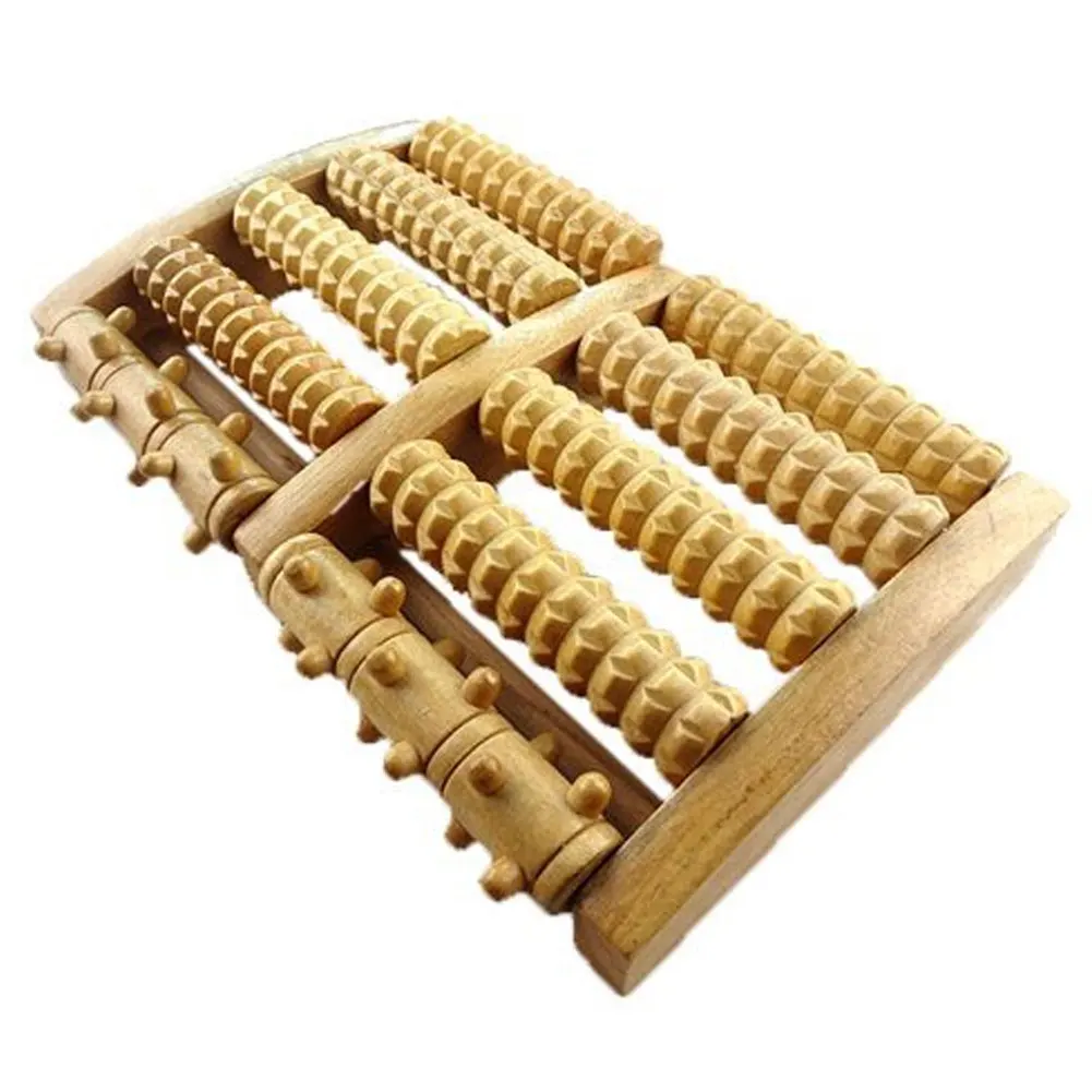 

Wooden Foot Roller Wood Care Massage Reflexology Relax Relief Massager Spa Gift Anti Cellulite Foot Massager Health Care Tools