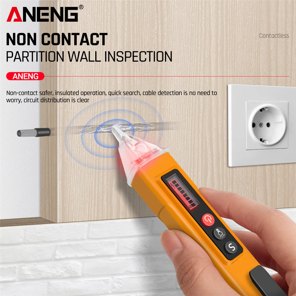 Цифровой детектор напряжения переменного/постоянного тока VC1010 умный необычный