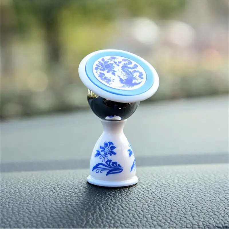 

Универсальный автомобильный держатель, автомобильный Магнитный навигационный кронштейн из синего и белого фарфора, кронштейн для приборн...