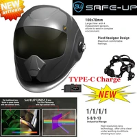 safeup usb type c auto darkening adjustable 45 89 13 mig mma electric welding mask helmet welding lens for welding machine