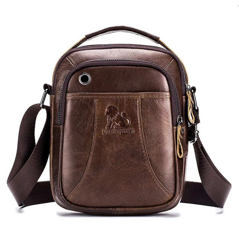 Наплечная Сумка новинка Кожаная НАПЛЕЧНАЯ для мужчин кожаная Модная ретро сумка