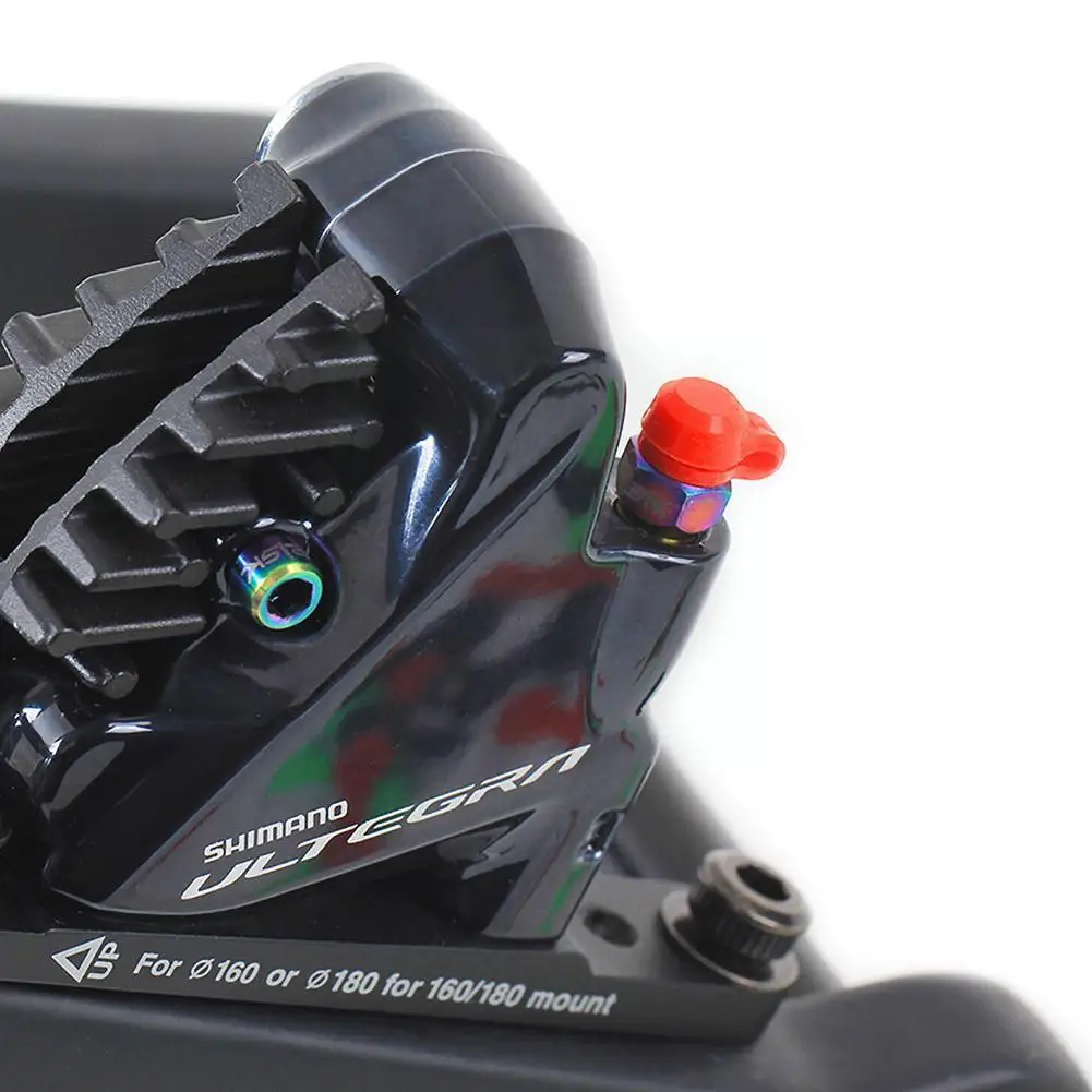 

10pcs Bicycle Oil Disc Exhaust Screw Dust Cap Oil Brake Screw Sleeve Bleed Accessories Bike Clamp Nozzle Oil Rubber Parts R F5E3