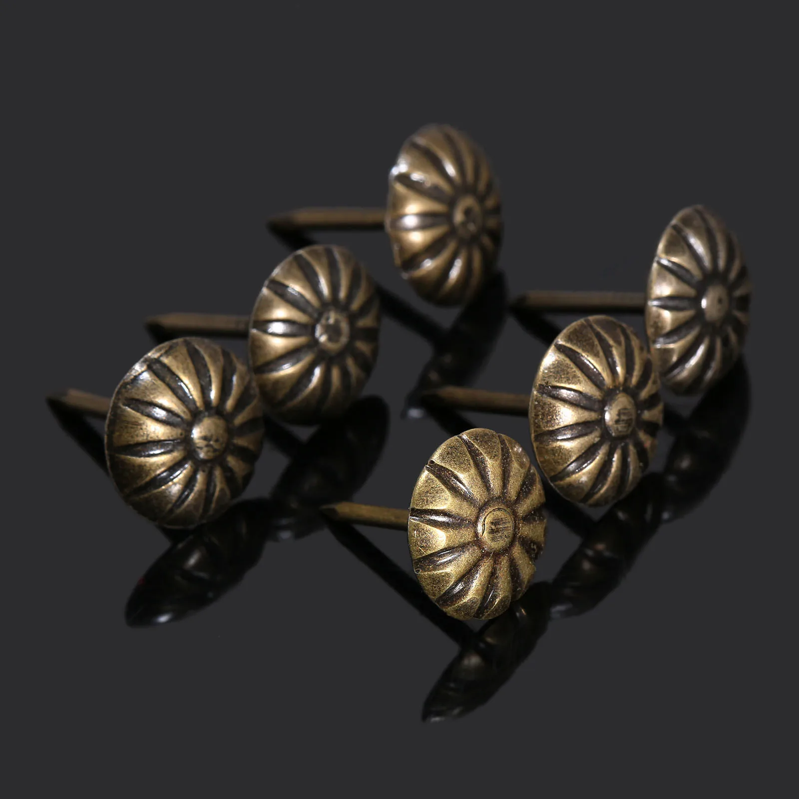 Мебельные гвозди-гвоздики 100 шт., красная бронза, железо