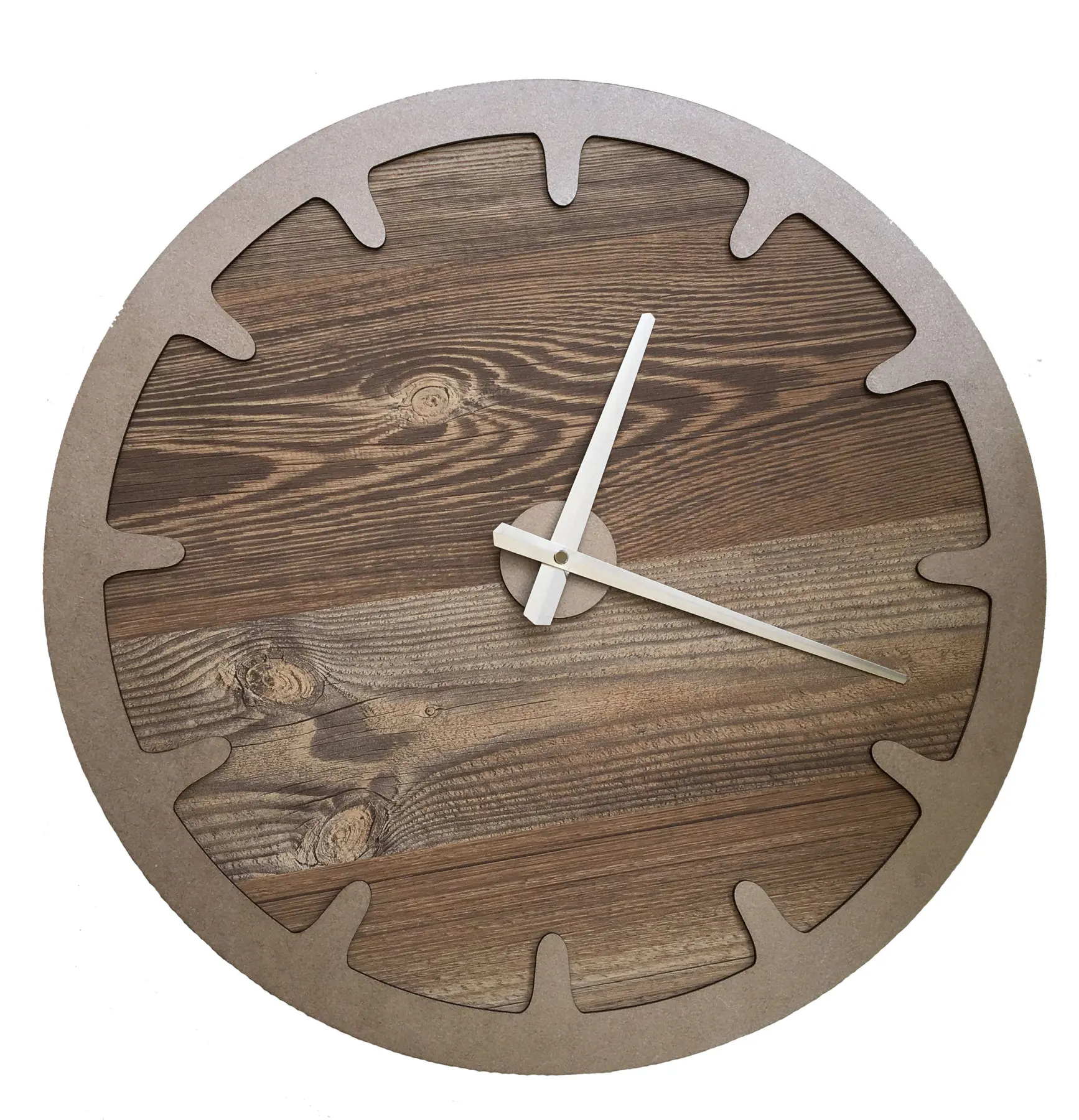 Декоративные настенные часы North Design Booties серебристого цвета 48 см | Канцтовары для