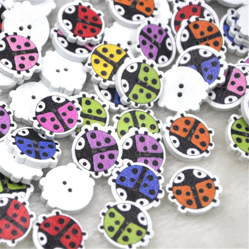 50 шт. Разноцветные деревянные пуговицы 17*15 мм|sewing crafts|wooden buttonsbutton craft |