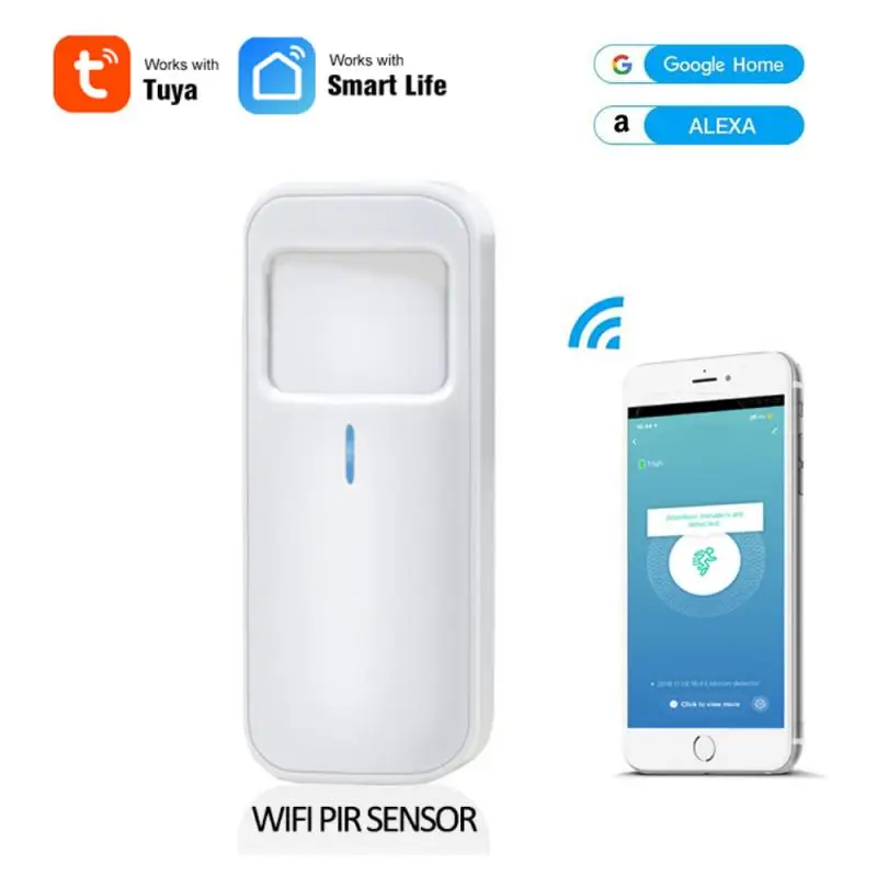 WI FI движения PIR Сенсор инфракрасная сигнализация детектор человеческого тела