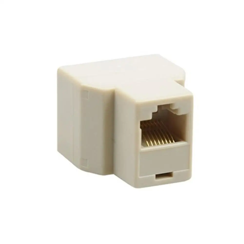 

RJ45 Splitter Adapter 1 to 2 Dual Female Port CAT5/6 LAN Ethernet Sockt Network Connections Splitter Adapter P15 Adapter