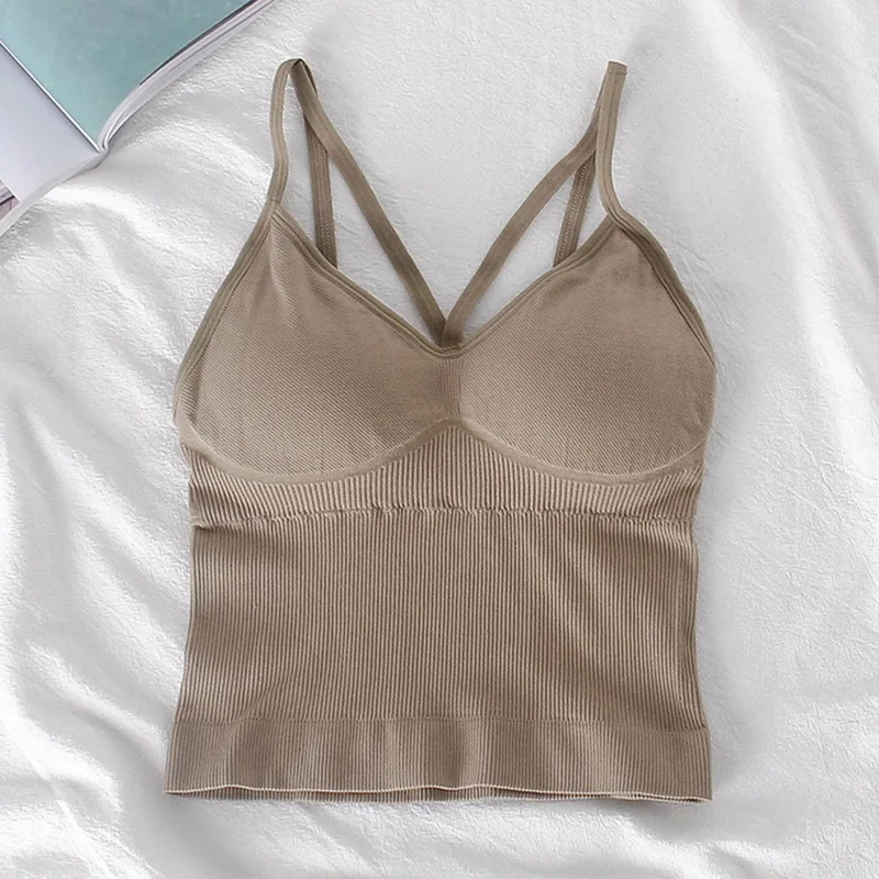 

Women Cross Strap Tank Tops Ladies Sexy V-Neck Cami Top Tee Fashion Vest Summer Camisole Women Casual Sleeveless Female bralette
