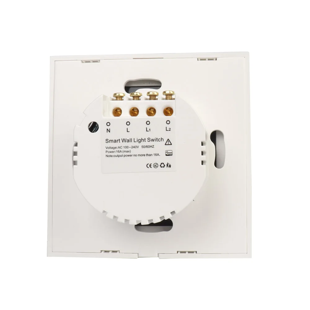 Настенный светильник ключатель света Z-wave Plus 2 канала домашняя Автоматизация