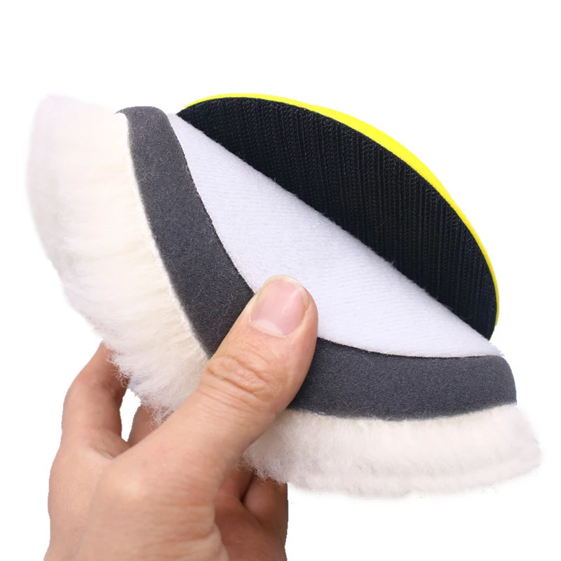 Полировальная подкладка из мягкой овчины полировочные прокладки с крючком и