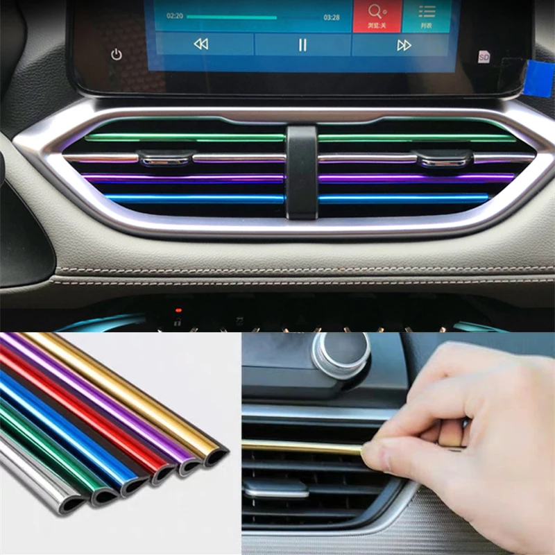 10 шт. декоративная полоса для автомобильного кондиционера Volkswagen VW Golf Seat Bora GTI