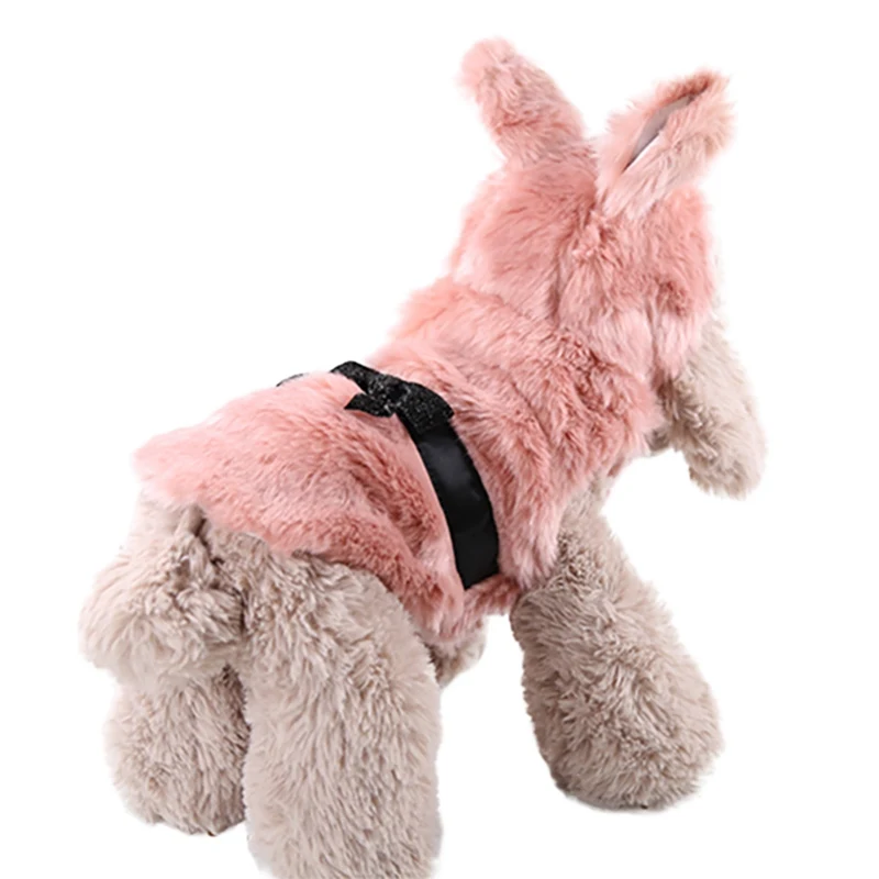 Одежда для собак милый зимний теплый хлопковый пуховик с капюшоном и пушистым