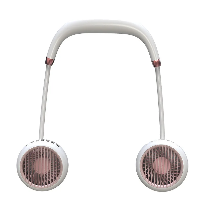 

Portable USB Rechargeable Headphone Design Fan Mute Hand Free Neckband Cooler for Home Outdoor Mini Neckband Fan