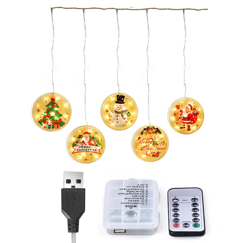 Рождественский декоративный светильник подвесной 7 (лм) ландшафтный IP65 ПВХ s