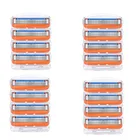 16 шт.упак.. Мужские бритвенные лезвия, высококачественные кассеты для бритья, уход за лицом, совместимые с Gillette Fusion