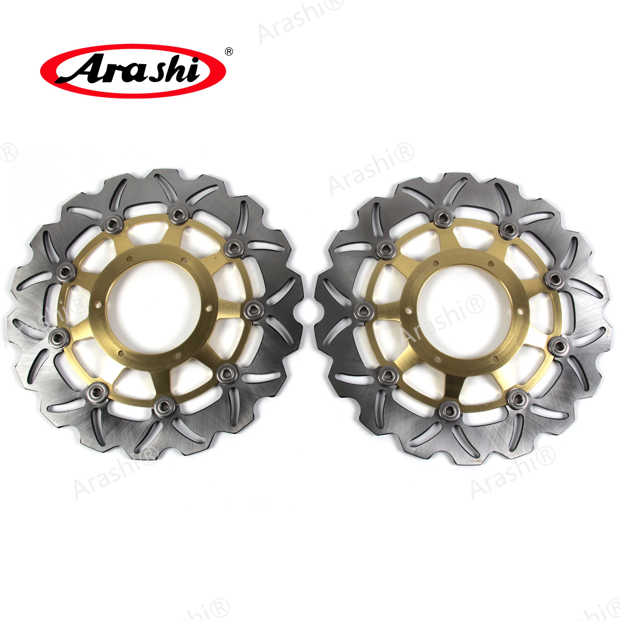 Arashi 2 шт. для HONDA CB900F CBF 900 HORNET 2002 2003 2004 2005 CNC полностью плавающие передние тормозные