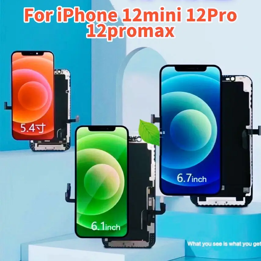 ЖК дисплей RJ incell для iPhone 12 Pro max дигитайзер дисплея протестированный компонент без
