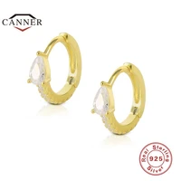 canner 925 sterling silver huggies hoop earrings for women tiny rings cartilage pearl cross piercing circle men hoops jewelry