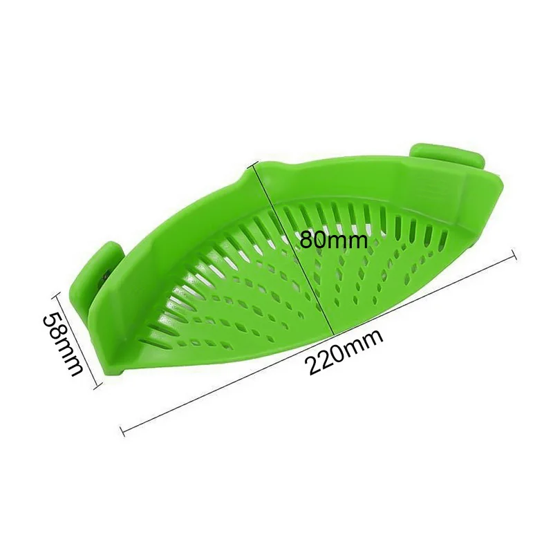 Hoomall силиконовая дуршлаг кухонный зажим на сито для кастрюли слив слива жидкости
