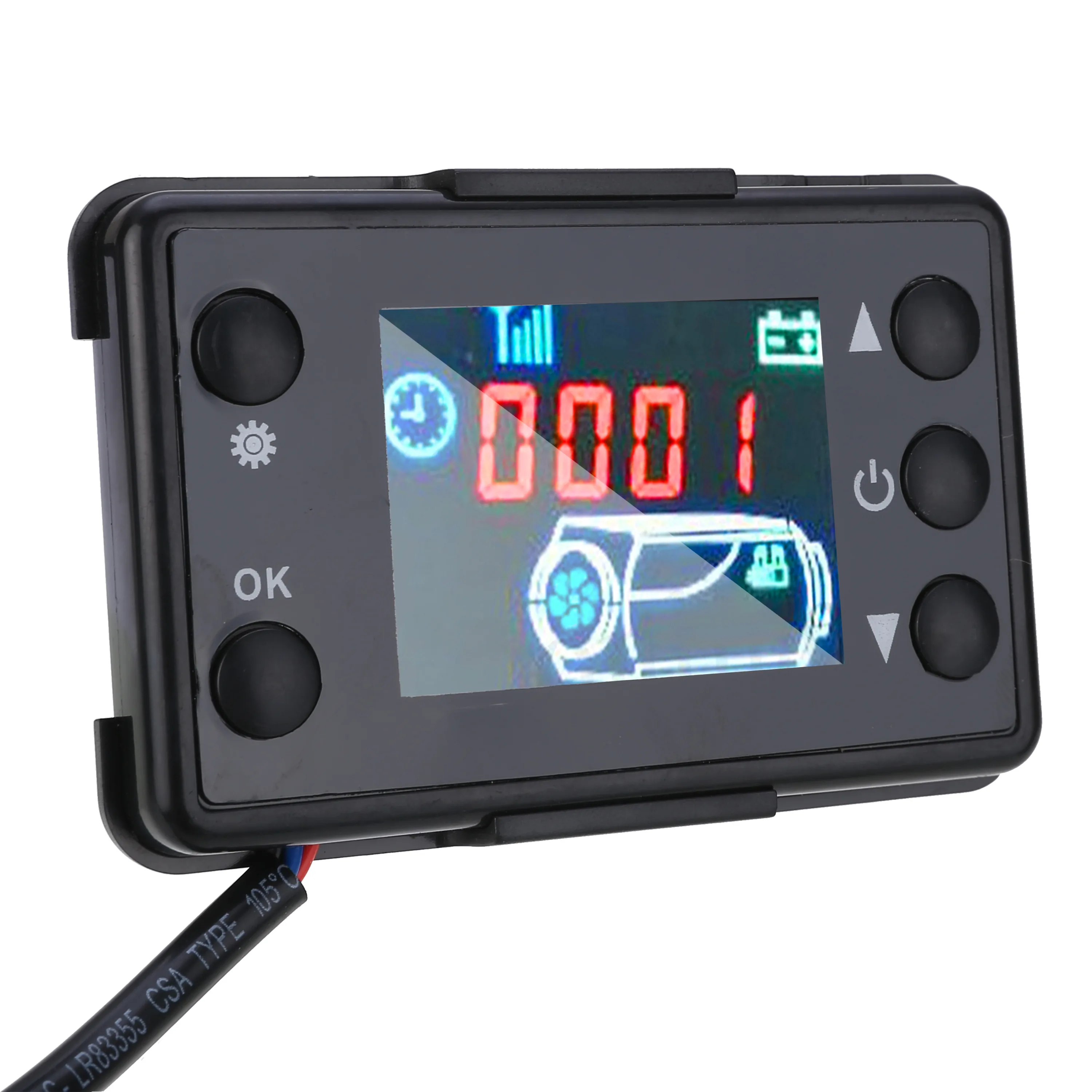 

Universal 12V/24V LCD Monitor Switch+Remote Control Accessories Controller 4 Button Car Air Heater Car Parking Diesel Heater