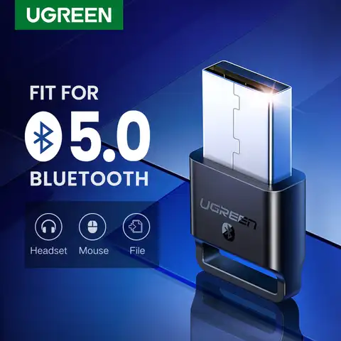 Bluetooth-адаптер Ugreen 5,0 4,0, Bluetooth-приемник для ПК, ноутбука, динамика, мыши, музыки, мини-аудиоприемник aptx Bluetooth