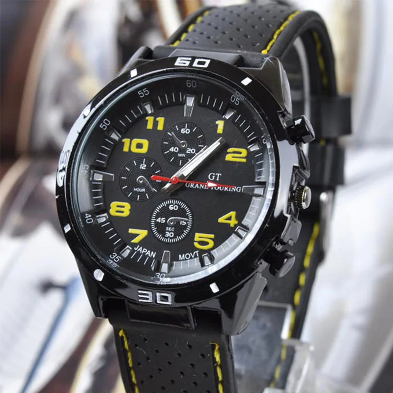 Часы наручные мужские кварцевые в стиле милитари Популярные Роскошные брендовые