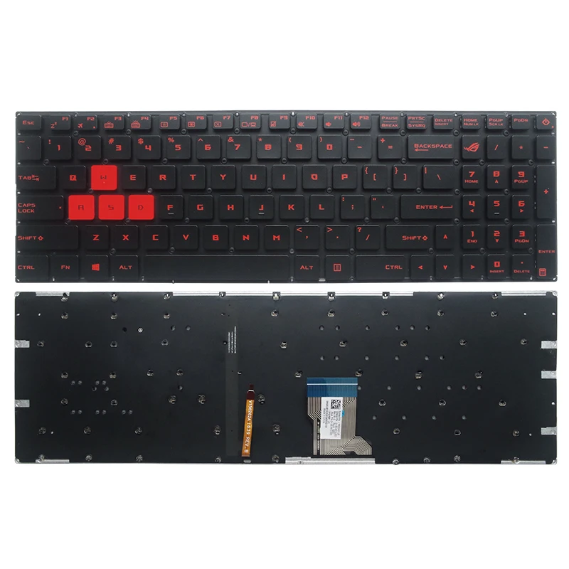 Клавиатура GZEELE для ноутбука ASUS GL502 с подсветкой стандартная английская раскладка