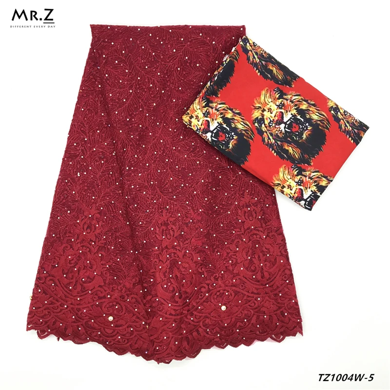 Mr.Z 2019 нигерийская вышивка Французский Тюль Свадебный кружевная ткань в