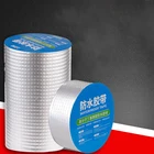 Самоклеящаяся лента из бутилкаучука, алюминиевая фольга, устойчивая к высоким температурам, водонепроницаемая самоклеящаяся для ремонта кровельных труб, наклейка для предотвращения утечек
