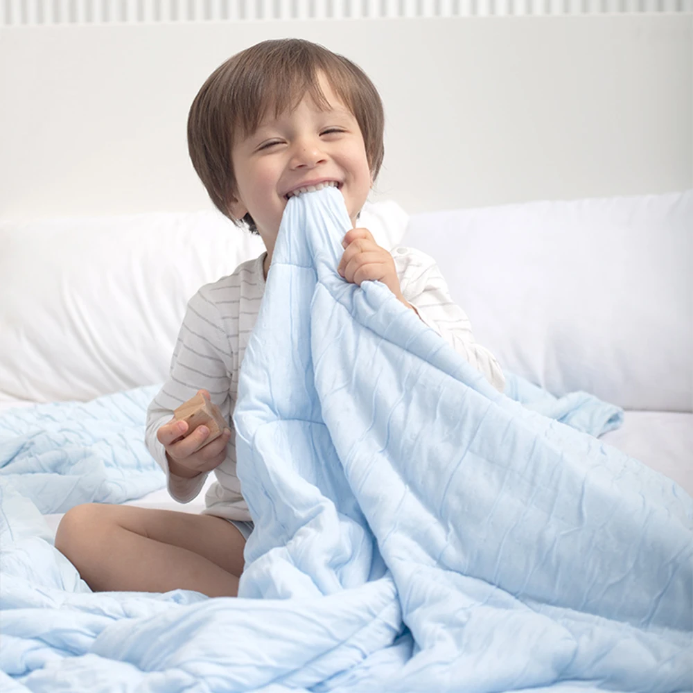 

Sunveno Baby Blankets Newborn Muslin Quilts Receiving Blankets Bedding Sets Super Soft like Baby Skin Natural Cool