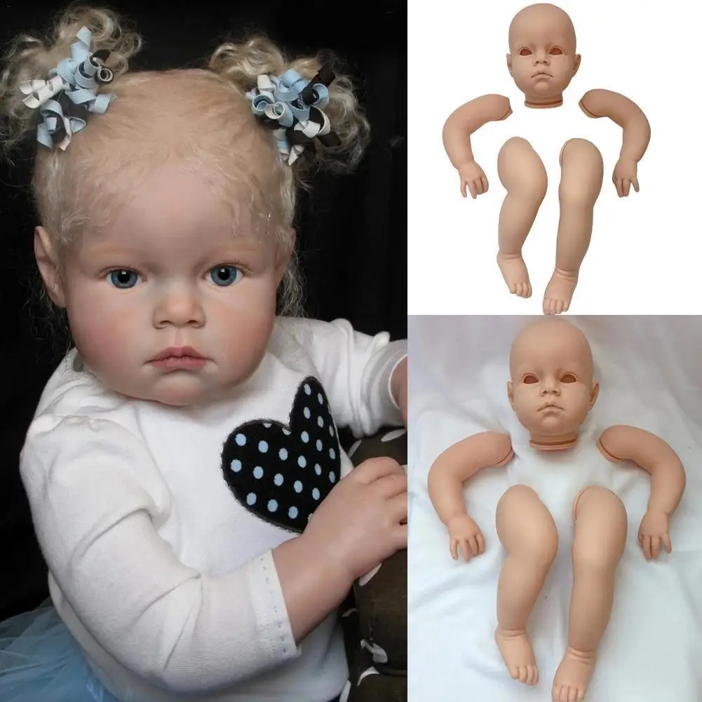 

28 Inch Doll Kit Curved Arms Legs Fresh Vinyl Doll Doll Kit Soft Doll Assembly Kit Silicone Toddler Accessories J8O8