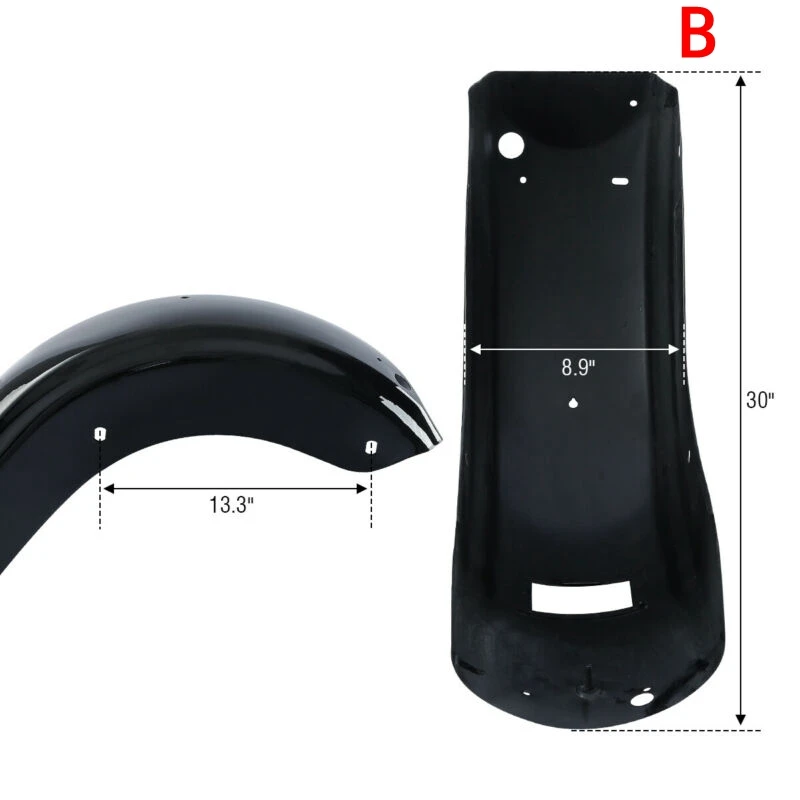 

Motorcycle Rear Fender For Harley CVO Touring Road King Street Electra Glide Ultra FLHX FLHTC 2009-2020