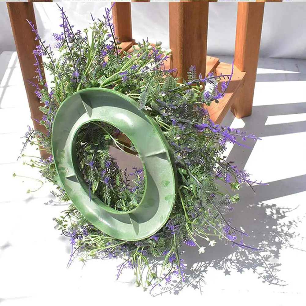 

Artificial Lavender Wreath Oranment Wedding Decoration Supplies Photograph Props Grass Ring