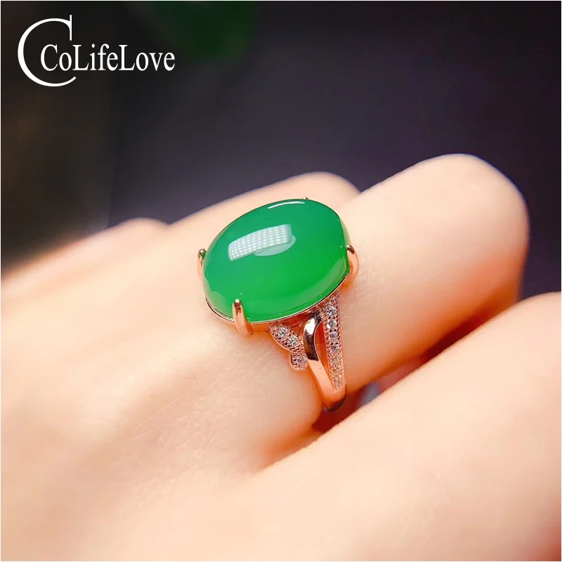 Кольцо с крупным камнем из серебра 925 пробы 12 х 16 мм | Украшения и аксессуары