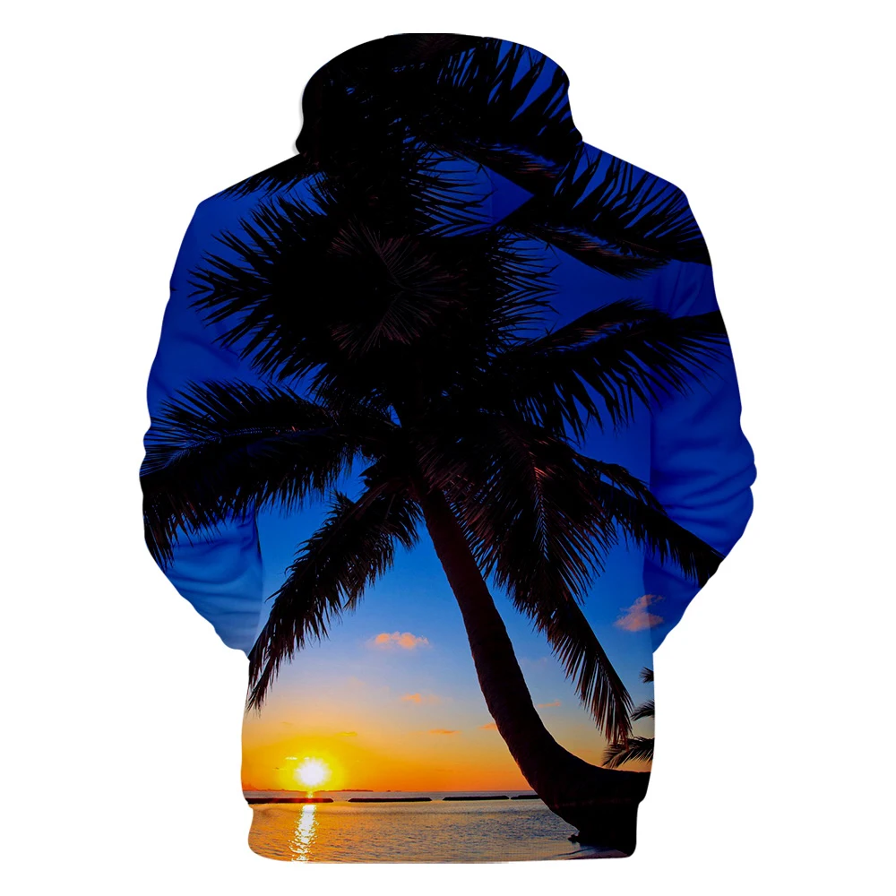 Мужская/Женская пляжная толстовка с капюшоном мужская милая Кокосовая шляпа