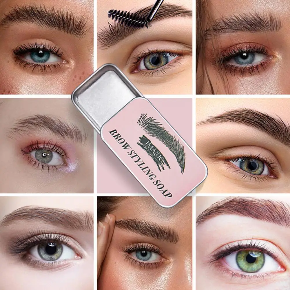 

Brow Styling Soap Silk Brow Gel Styling Cream Soap Styling Makeup Eyebrow For Eyebrows Lasting Soap Long Waterproof L2N1