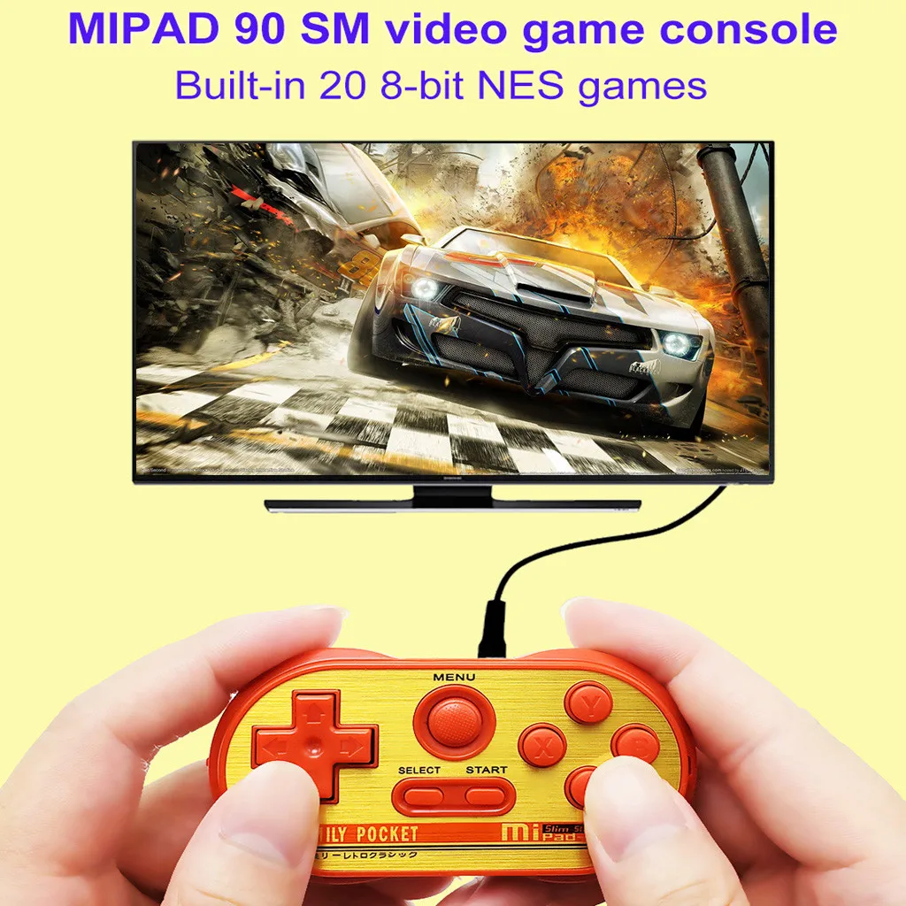 Портативная мини-игровая консоль в стиле ретро 8 бит игровой плеер 20 классических