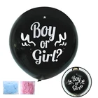 Латексные воздушные шары 36 дюймов для мальчиков и девочек, с конфетти, украшение для детского дня рождения, вечеринки в честь будущей мамы